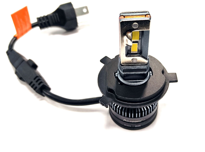 Светодиодные автолампы головного света Aozoom P9/H4 с вентилятором, 12V, 52W, 5500K, чип Korea WT52 (2шт)