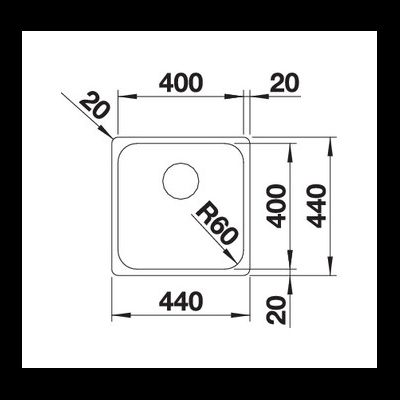 Мойка Blanco SUPRA 400-IF