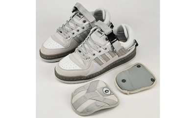 Кроссовки Adidas x Bad Bunny Forum Low Grey зимние