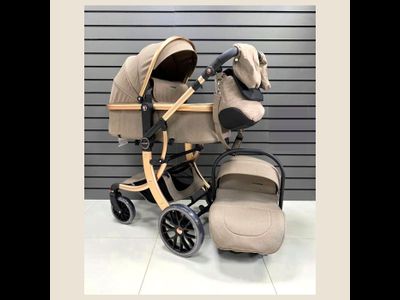 Детская коляска 3 в 1 Luxmom 601A Коричневый