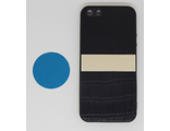 Защитная крышка iPhone 7, под кожу с магнитом, черная
