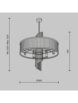 Подвесной светильник Frame, MOD174PL-06G