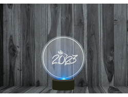 Светильник 3D, ночник год Кролика №5