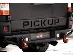 Бампер силовой задний BMS ALFA для UAZ Pickup 2008-2024
