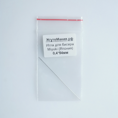 Игла для бисера Miyuki 0.4 * 54мм - 1шт.