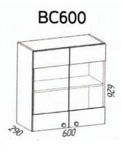 Шкаф ВС600 Мальва (Эра)