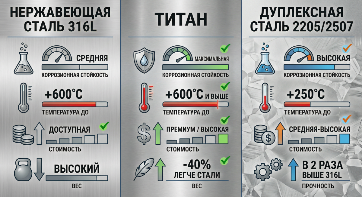 Презентация материалов для выпарных установок