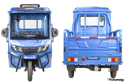 Грузовой электротрицикл Rutrike Рейс 1300 60V1200W синий