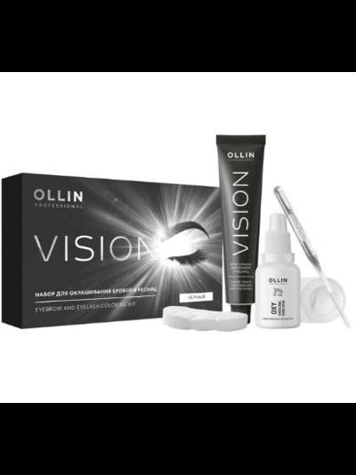 OLLIN Vision Набор для окрашивания бровей и ресниц ЧЕРНЫЙ (Оллин Вижн)