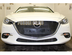 Защита радиатора Mazda 3 2016-2019 black низ