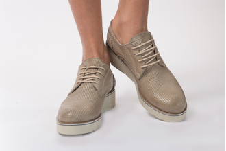 Ботинки из плетенной кожи (размер 39)