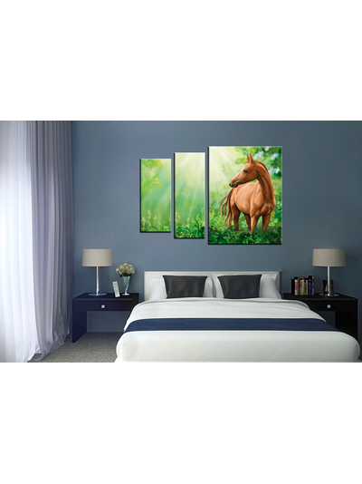 Модульная картина "Дикая лошадь"