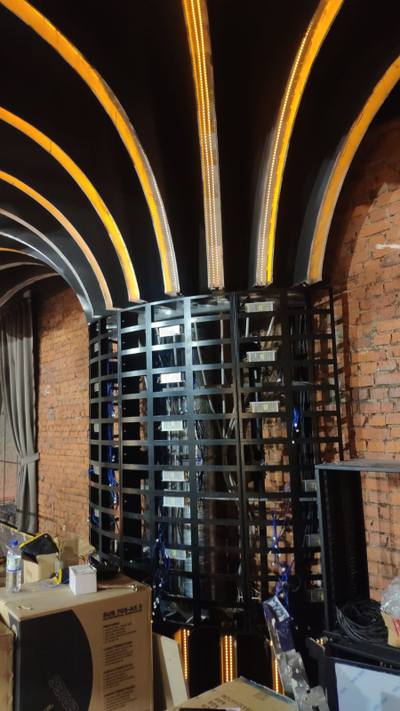 Радиусный кабинет для светодиодного экрана