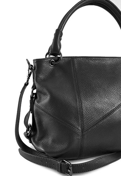 (АРТИКУЛ: 8514/0/42) СУМКА ЖЕНСКАЯ СРЕДНЕГО РАЗМЕРА, НАТУРАЛЬНАЯ КОЖА, ЧЕРНАЯ, РЕМЕНЬ ЧЕРЕЗ ПЛЕЧО