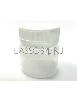 ПП банка полупрозрачная + крышка белая 20 мл х 10 шт