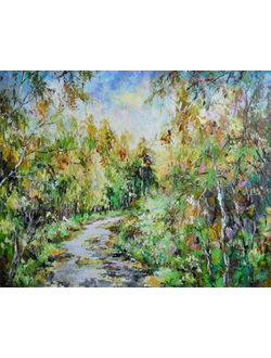 Пейзаж Янтарный лес Круглова Светлана