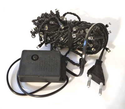 Гирлянда ёлочная, 12 метров, 160 LED/ тепло- желтый