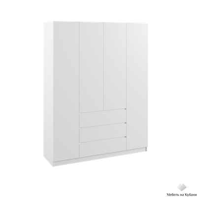 Мадера шкаф 4-х ств Белый
