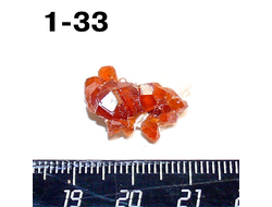 Гранат натуральный (щетка) спессартин №1-33: 2,4г - 19*13*8мм