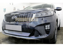 Защита радиатора Kia Sorento Prime 2017- chrome