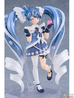 Фигурка фигма Мику Хацунэ (Figma Hatsune Miku 2025 Snow, Crystal Snow Ver.)