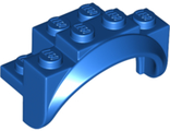 Vehicle, Mudguard 4 x 2 1/2 x 2 with Arch Round, Solid Studs, and Rounded Legs, Blue (35789 / 6219820)