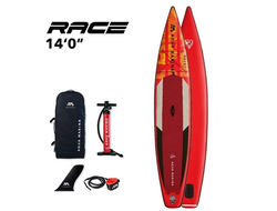 SUP BOARD надувной Aqua Marina RACE Red/Black 14'0" (ДВУХСЛОЙНАЯ) S22