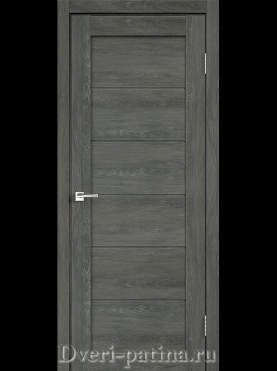 Дверь экошпон Linea 1 дуб графит