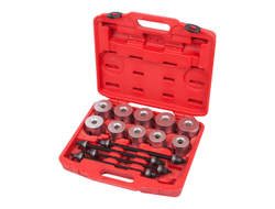 Набор оправок для монтажа и демонтажа сайлентблоков, 34-82 мм, кейс, 24 предмета МАСТАК 110-20024C