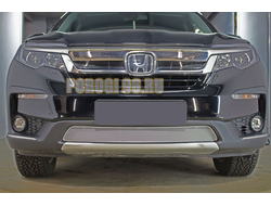 Защита радиатора Honda Pilot 2018- chrome низ PREMIUM