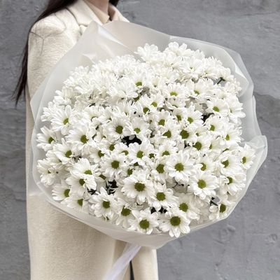 Букет из 25 хризантем