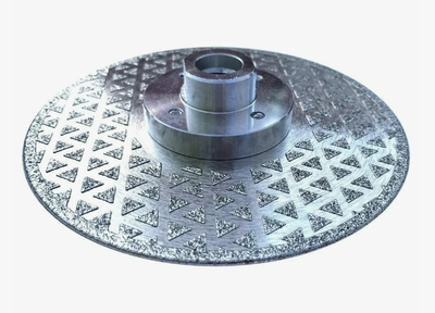 Диск для резки и шлифовки мрамора двусторонний (с фланцем) 125 мм