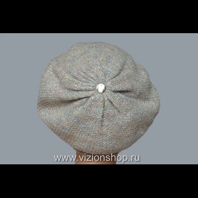 Итальянский берет с украшениями Vizio 6427 белый