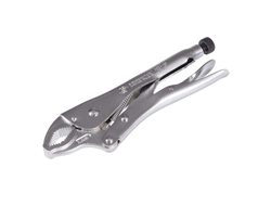 Зажим с фиксатором 254 мм, с закругленными губками KING TONY 6013-10R