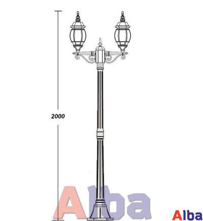 Садово парковый светильник America S 408 A w