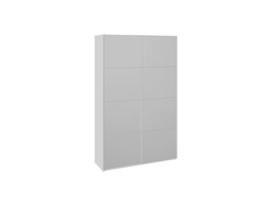 Шкаф-купе 2-х дверный «Траст» 1400 Белый снег,Зеркало/Зеркало