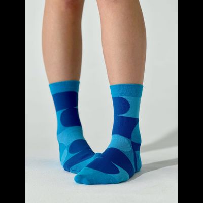 НОСКИ ПРИЯТНО "ГЕОМЕТРИЯ ЯРКО-ГОЛУБАЯ"