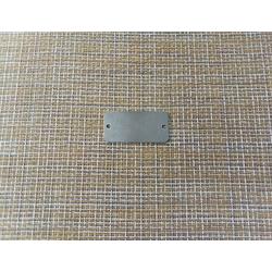 Подвеска кулон спасателя овал прямоуголный матовый 50x25x1,5 мм нержавеющая сталь