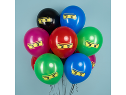 Шар (12''/30 см) Ниндзя, Ассорти, пастель,