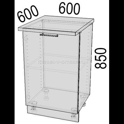 Стол кухонный Аляска Н-67 (600)