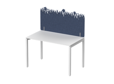 Экран фронтальный / боковой, с декором "Зеленая поляна", без фурнитуры