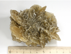 Гипс, "Гипсовая роза", крупный сросток кристаллов, Россия, Ставропольский край (75*70*38 мм, 165 г) №29341