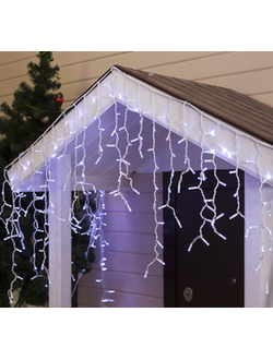 Гирлянда уличная "бахрома" 5#（белый ）5шт