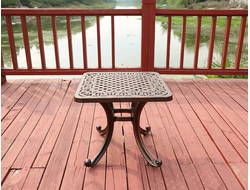 Кофейный стол из литого алюминия Venice