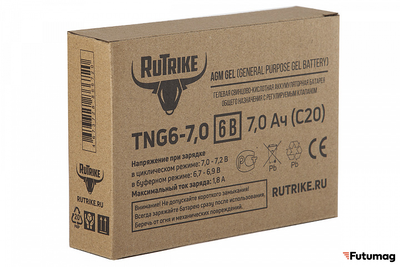 Аккумуляторная батарея RuTrike TNG6-7,0 (6V7,0A/H C20)