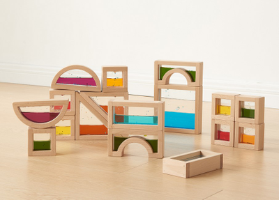 Деревянные сенсорные блоки с жидкостью (18 штук)