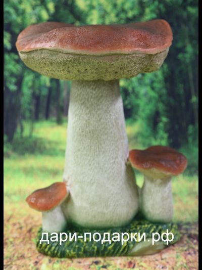 Три красных боровика 31*22см   1кг  полистоун Россия 1499/012529-1*