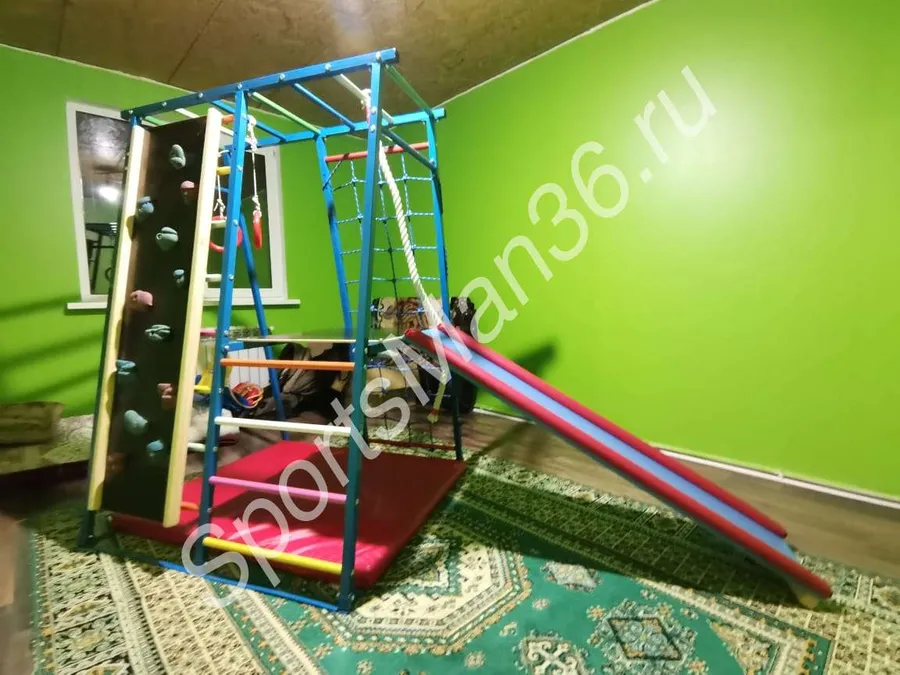 ДСК PLASTEP Теремок 170 металл с площадкой + Скалодром для детских комплексов