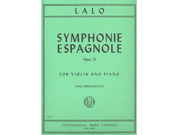 Lalo, Edouard Victor Antoine Symphonie espagnole op.21 for violin and piano