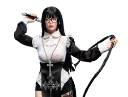 Боевая монахиня с хлыстом - Коллекционная фигурка 1/6 Dark Sister Hathaway Luxury Edition (LS2024-04-C) - Longshan